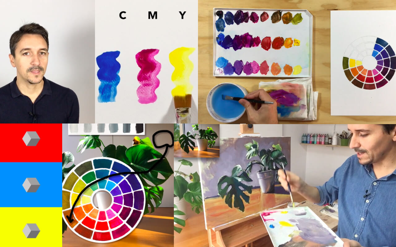curso teoria del color aprender a mezclar colores