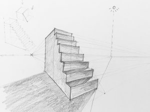 5.4. Dibujo de Escaleras en oblicua