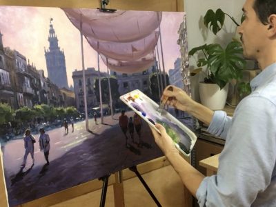 curso de pintura online acrilica paisaje urbano