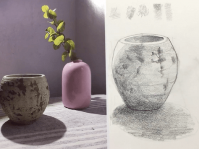 Dibujo de un Objeto con Lápiz de Grafito