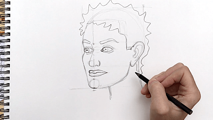 Cómo dibujar el rostro en posición «tres cuartos»