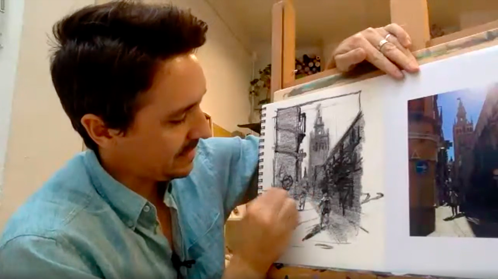 Dibujo y Composición de un Paisaje Urbano: La Calle Placentines de Sevilla
