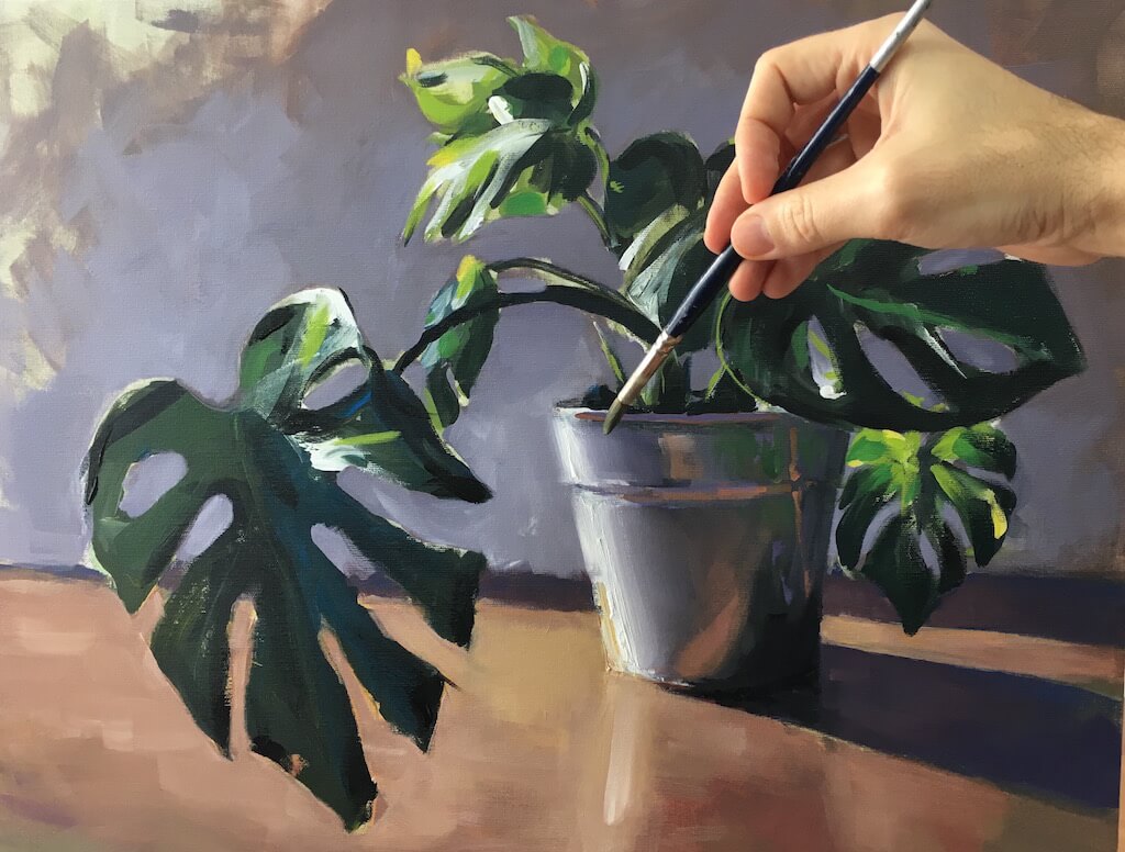 Pintura una planta con los 3 colores primarios ACTUALIZADO 23/04/2020