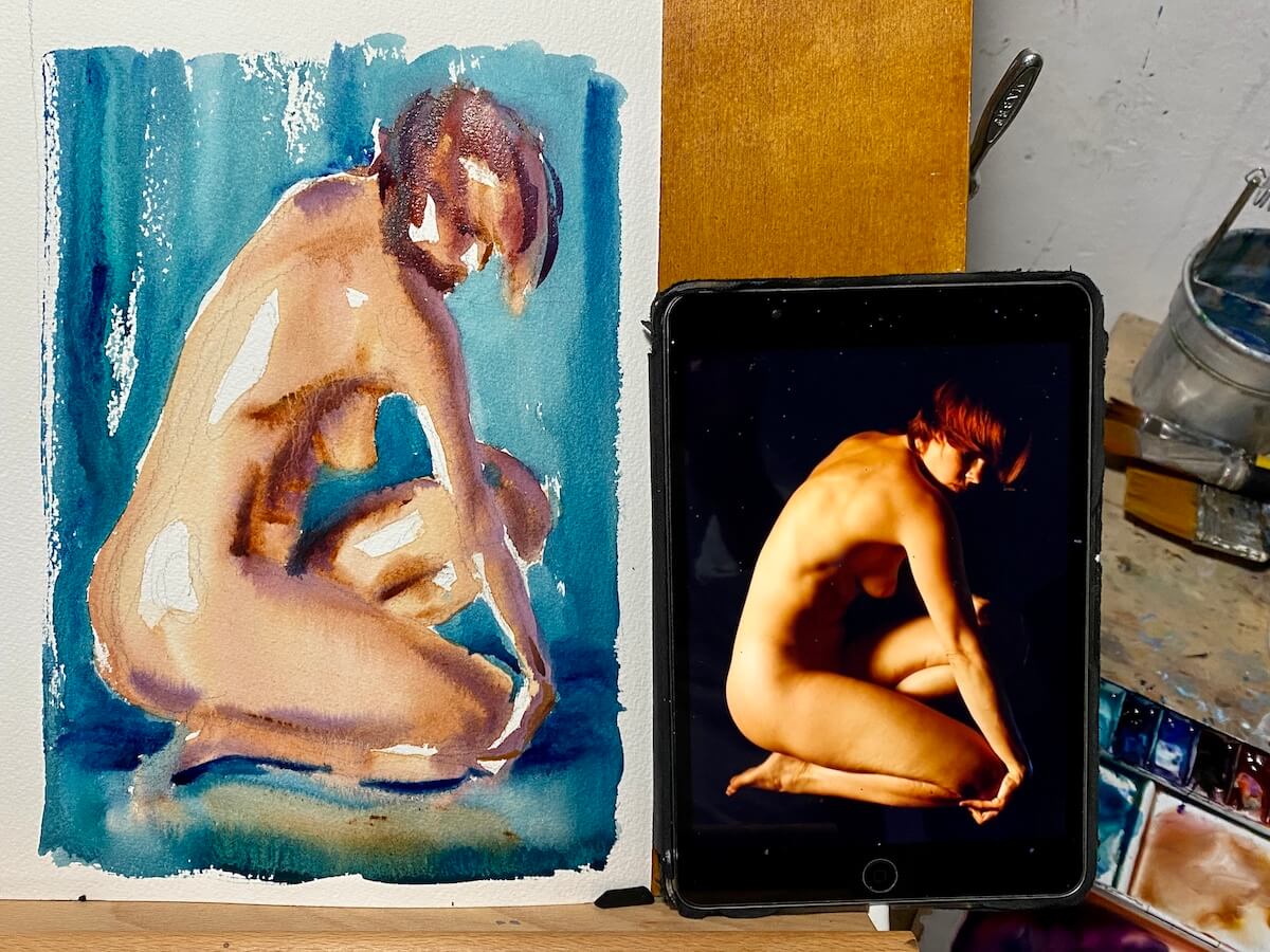 Como pintar la figura de una mujer a la Acuarela