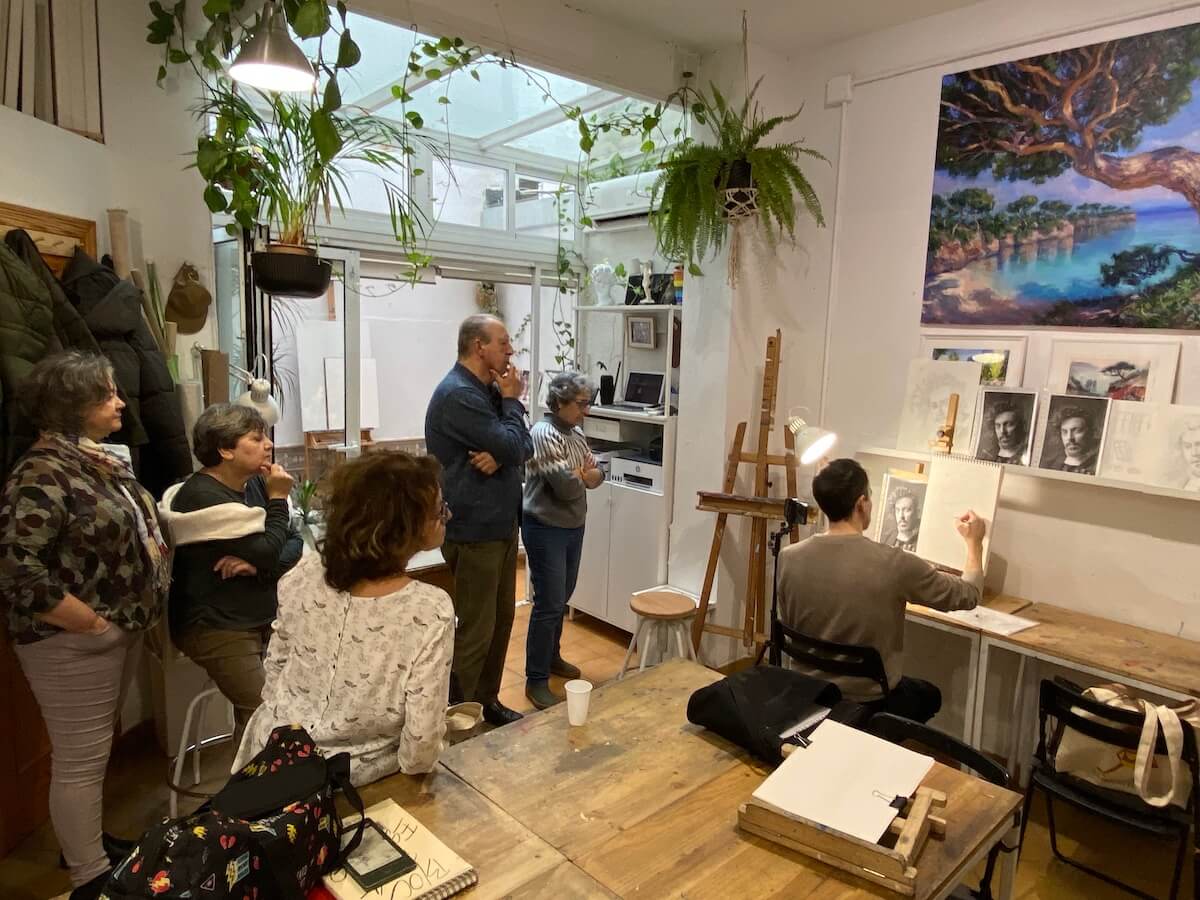 clases pintura dibujo sevilla estudio santaella_